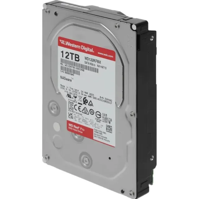 Жесткий диск WD Red Pro 12TB 3.5" 7200RPM 512MB SATA NAS WD122KFBX