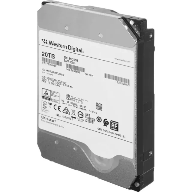 Жесткий диск серверный WD Ultrastar 12TB 3.5" 7200RPM 512MB SATA Helium Enterprise WUH722012CLE604
