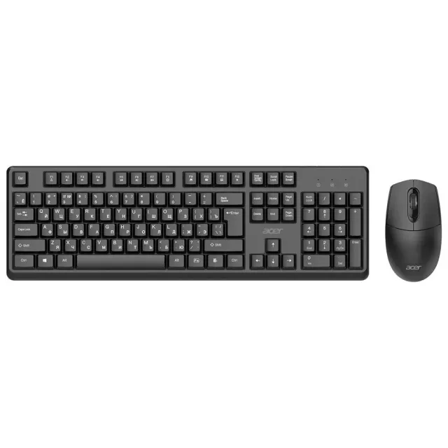 Клавиатура + мышь Acer OCC402 клав:черный мышь:черный USB беспроводная slim Multimedia (ZL.ACCCC.018