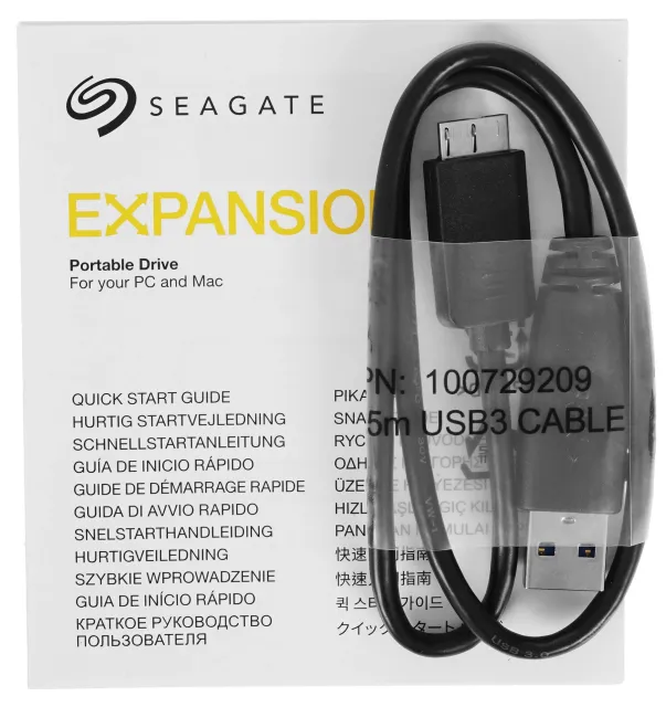 Внешний жесткий диск Seagate Expansion 2TB 2.5" USB 3.2 Gen 1 Black STKM2000400