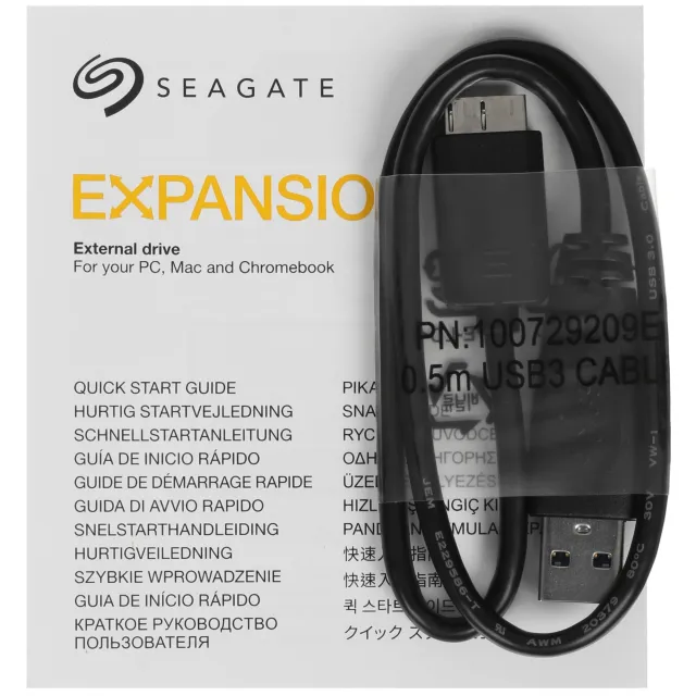 Внешний жесткий диск Seagate Expansion 4TB 2.5" USB 3.2 Gen 1 Black STKM4000400