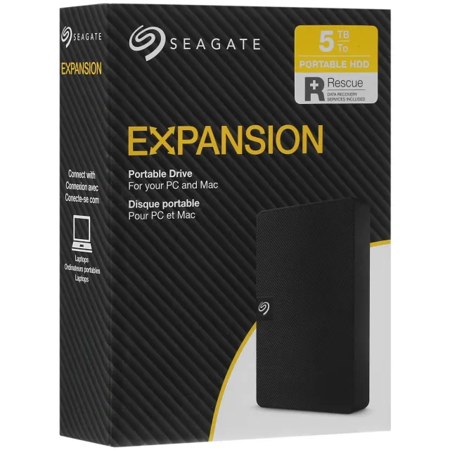 Внешний жесткий диск Seagate Expansion 5TB 2.5" USB 3.2 Gen 1 Black STKM5000400