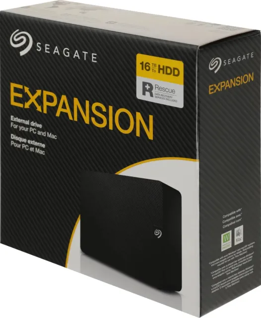 Внешний жесткий диск Seagate Expansion Desktop 16TB 3.5" USB 3.2 Gen 1 Black STKP16000400