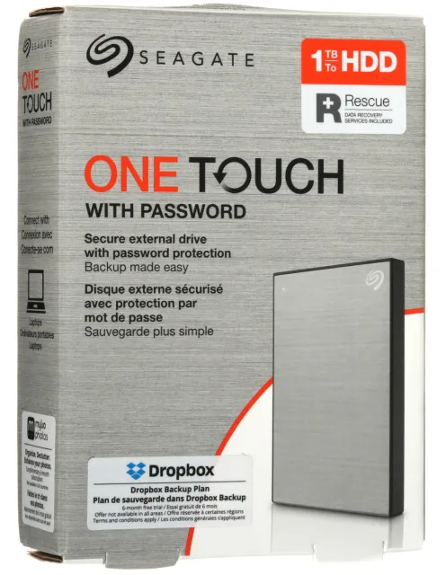 Внешний жесткий диск Seagate One Touch 1TB 2.5" USB 3.2 Gen1 Type-A Grey STKY1000401