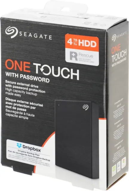 Внешний жесткий диск Seagate One Touch 4TB 2.5" USB 3.2 Gen1 Type-A Black STKZ4000400