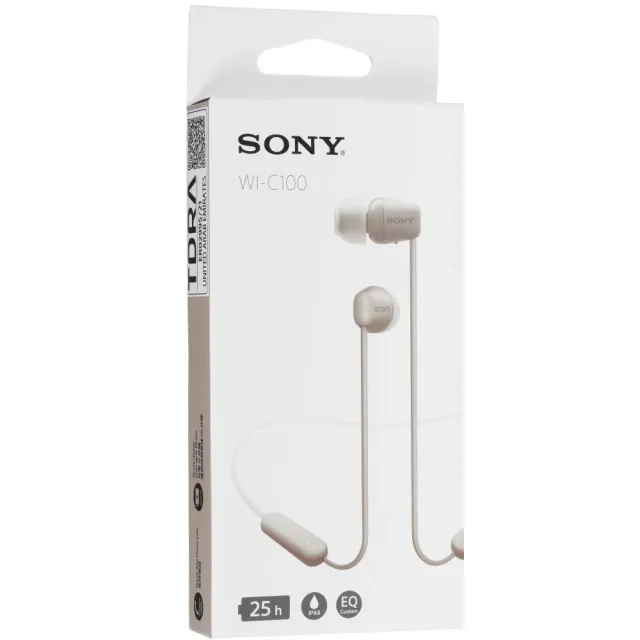 Наушники Sony WI-C100 бежевый