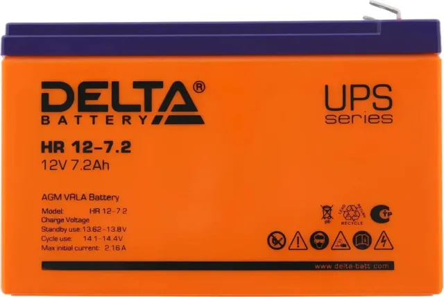 Аккумуляторная батарея DELTA HR 12-7.2