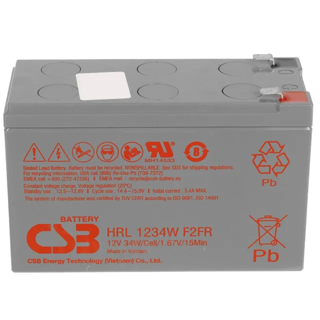 Аккумуляторная батарея CSB HRL 1234W F2 FR