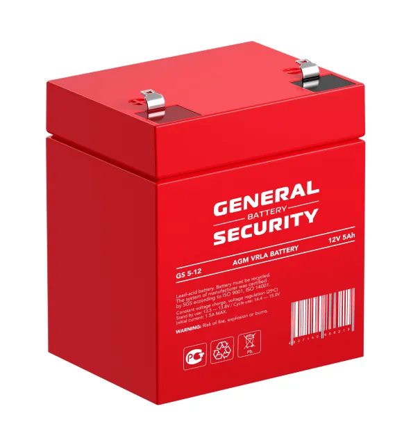 Аккумуляторная батарея GENERAL SECURITY GS 5-12 F2