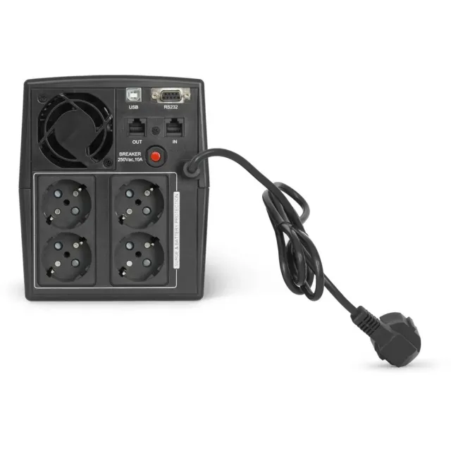 ИБП ИМПУЛЬС ЮНИОР СМАРТ 1200, 1200VA/720W, L-INT, A.SIN, LCD, USB, RJ45/11, SCHUKOx4