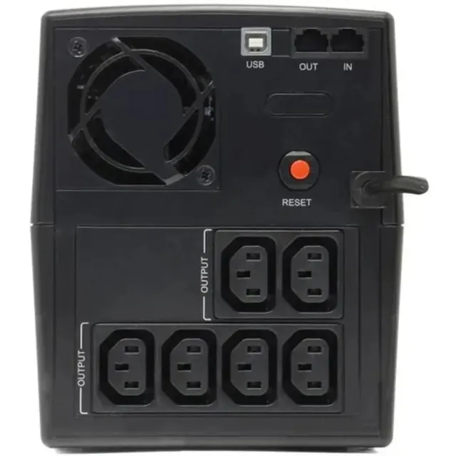 ИБП ИМПУЛЬС ЮНИОР СМАРТ 1500, 1500VA/900W, L-INT, A.SIN, LCD, USB, RJ45/11, C13x6