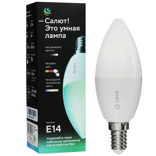 Умная лампа Sber C37 (E14) SBDV-00117