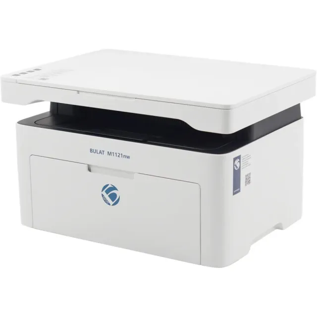 МФУ BULAT M1121NW А4, 21 ppm, 1200 MHz, 600x600 dpi, 128 MB RAM, дисплей