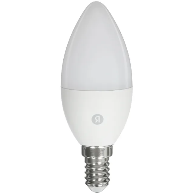 Умная лампочка Яндекс, Е14, RGB, 520 Лм, Matter over Wi-Fi YNDX-00557