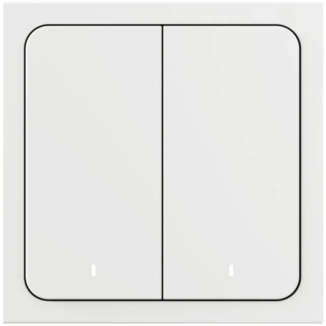 Умный беспроводной выключатель, Яндекс, 2 клавиши, Zigbee YNDX-00535