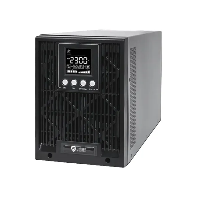 ИБП Сайбер Электро ЭКСПЕРТ-II-1000, 1000VA/900W, ONLN, SIN, LCD, USB, RS232, SL, C13x1, SCHUKOx2