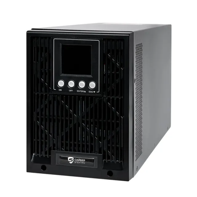 ИБП Сайбер Электро ЭКСПЕРТ-II-1000, 1000VA/900W, ONLN, SIN, LCD, USB, RS232, SL, C13x1, SCHUKOx2