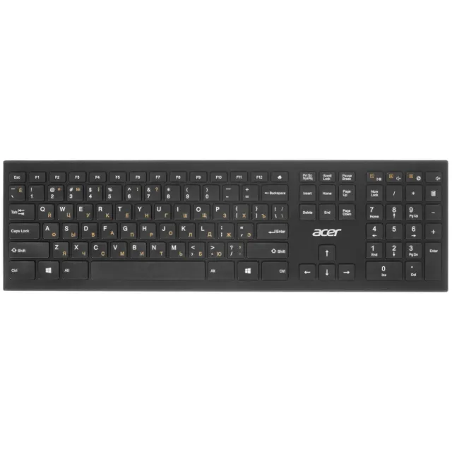 Клавиатура Acer OKR010 черный USB беспроводная slim Multimedia