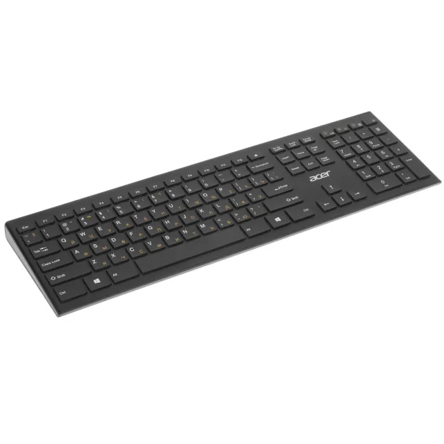 Клавиатура Acer OKR010 черный USB беспроводная slim Multimedia