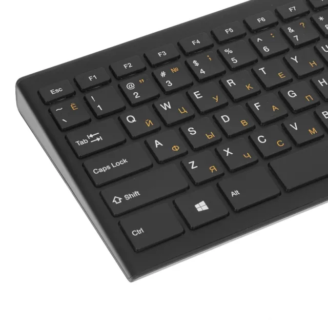 Клавиатура Acer OKR010 черный USB беспроводная slim Multimedia