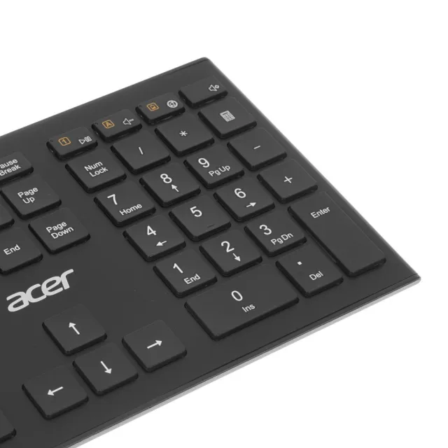 Клавиатура Acer OKR010 черный USB беспроводная slim Multimedia
