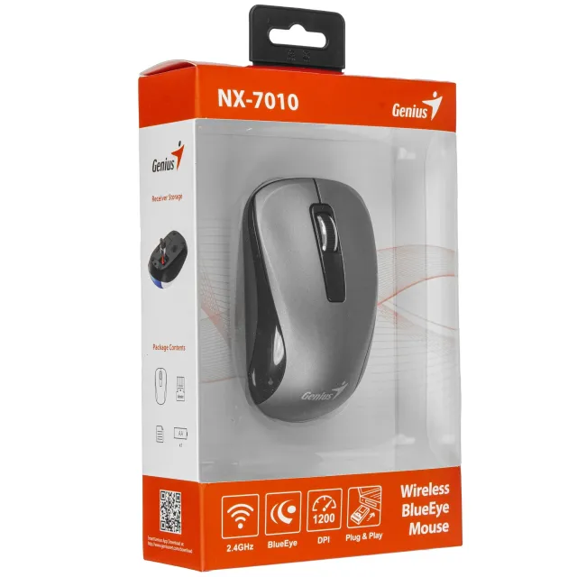 Мышь Беспроводная Genius NX-7010 Gray
