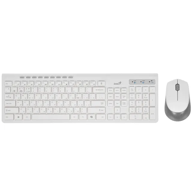 Клавиатура+Мышь беспроводные Genius SlimStar 8230 RU White