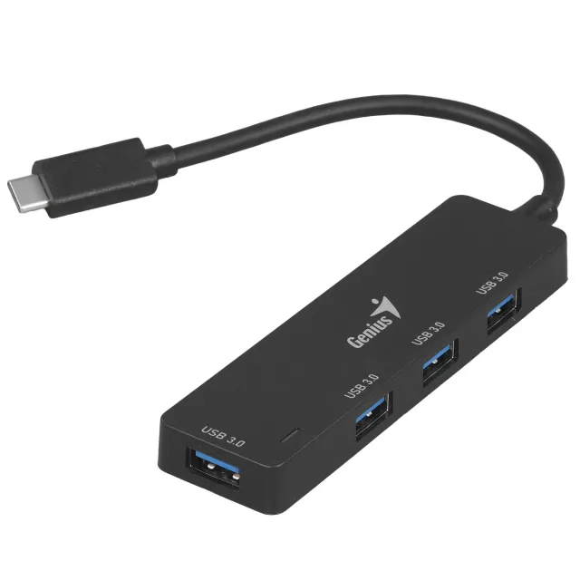 USB-Хаб Genius UH-400 Black ( USBx4, Type-C)