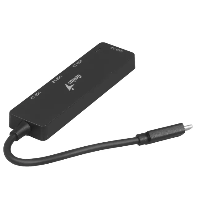 USB-Хаб Genius UH-400 Black ( USBx4, Type-C)