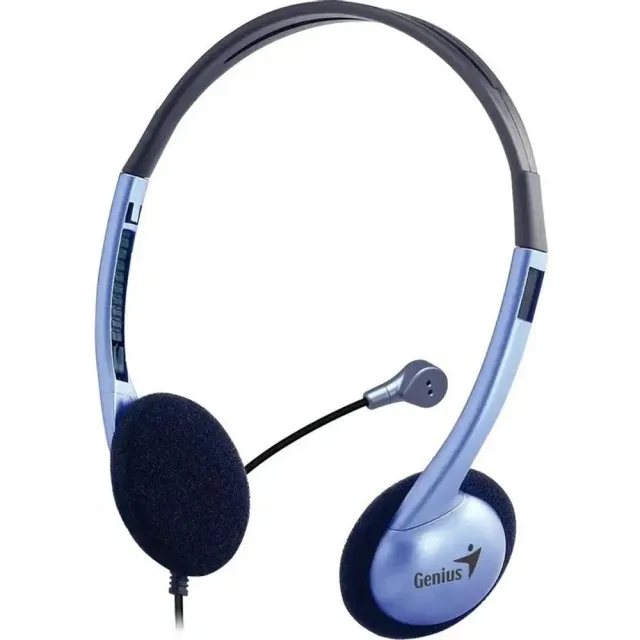 Гарнитура проводная Genius HS-02B +Single Jack Cable
