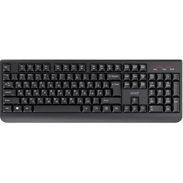 Клавиатура+мышь Acer OKR120 черный (ZL.KBDEE.007)