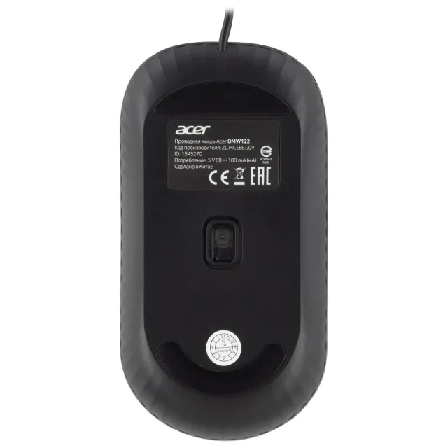 Мышь проводная Acer OMW122 черный (ZL.MCEEE.00V)