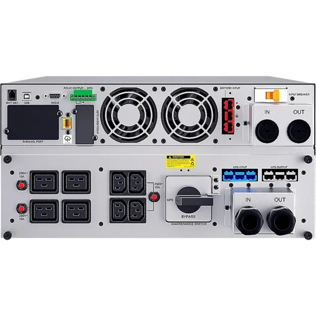 ИБП CyberPower OLS6KERT5U, 6kVA/6kW, 5U, ONLN, SIN, LCD, USB, RS232, RJ45/11, SL, EPO, HW, C13x4, C1