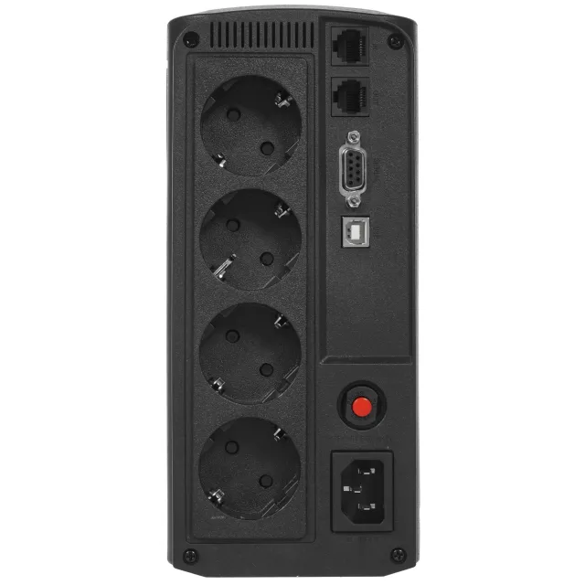 ИБП CyberPower VP1000ELCD, 1000VA/550W, L-INT, A.SIN, LCD, USB, RS232, RJ45/11, SCHUKOx4