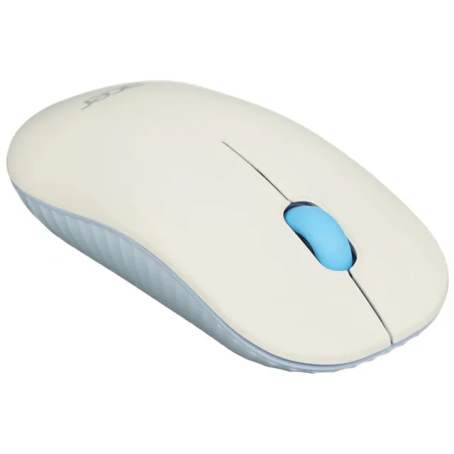 Клавиатура + мышь Acer OCC205 клав:белый мышь:белый/голубой USB беспроводная slim