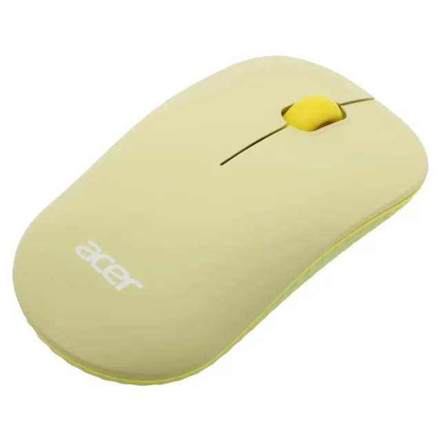 Клавиатура + мышь Acer OCC205 клав:зеленый/желтый мышь:зеленый/желтый USB беспроводная slim