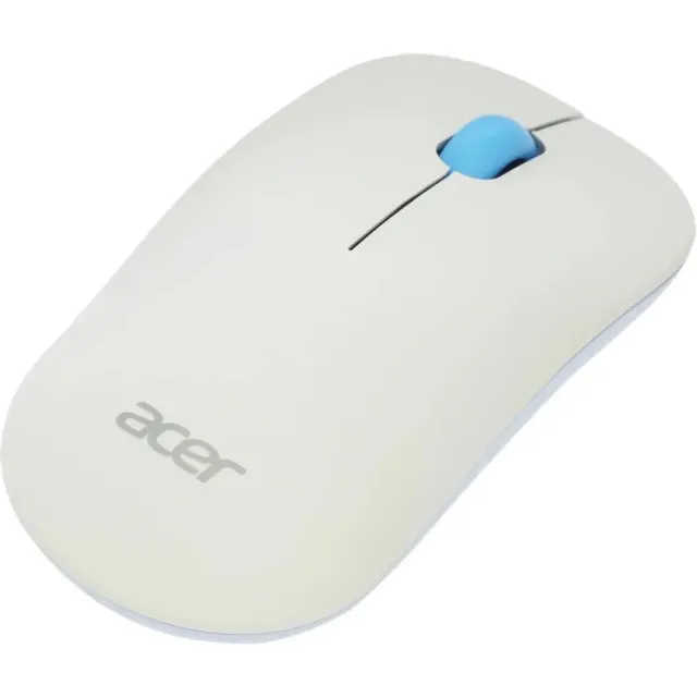 Мышь Acer OMR205 белый/голубой оптическая(1200dpi)беспроводная USB для ноутбука (2but) ZL.MCEEE.02H