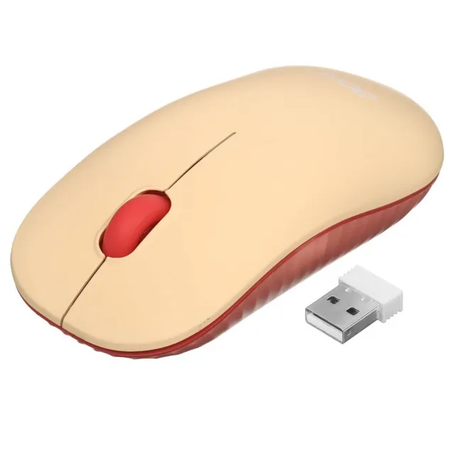 Мышь Acer OMR205 розовый/бежевый оптическая (1200dpi) беспроводная USB для ноутбука (2but)