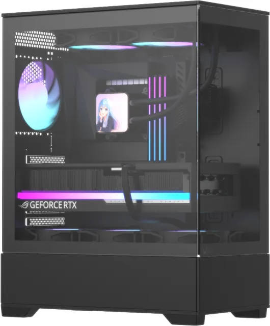 Корпус для компьютера FORMULA ATX Crystal Z1 Black V2