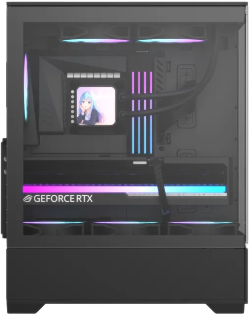 Корпус для компьютера FORMULA ATX Crystal Z1 Black V2