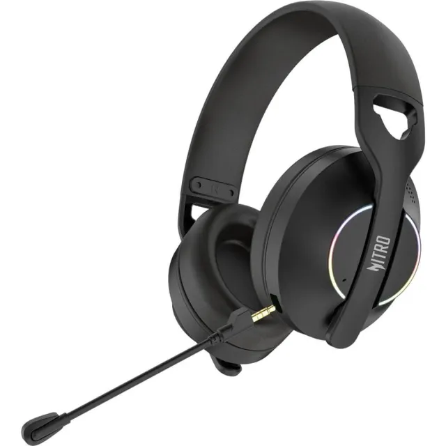 Наушники с микрофоном OHR400 Nitro черный 1м мониторные BT/Radio/3.5mm (ZL.HDSEE.00G)