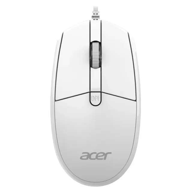 Клавиатура + мышь Acer OCC400 клав:белый мышь:белый USB (ZL.ACCCC.014)