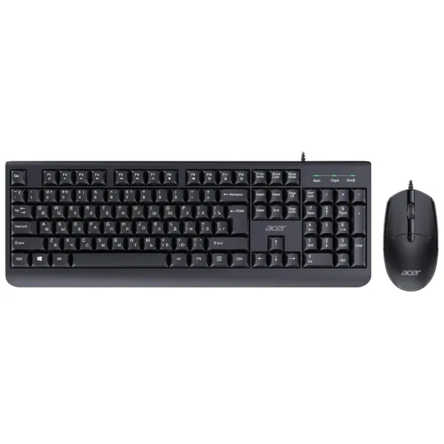Клавиатура + мышь Acer OCC400 клав:черный мышь:черный USB (ZL.ACCCC.015)