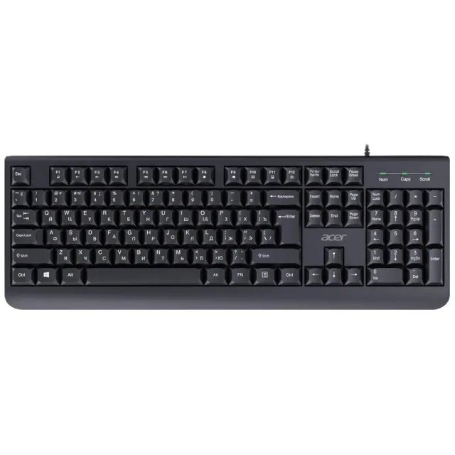 Клавиатура + мышь Acer OCC400 клав:черный мышь:черный USB (ZL.ACCCC.015)