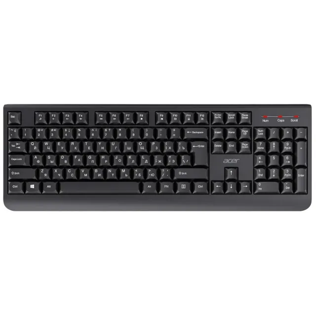 Клавиатура + мышь Acer OCC401 клав:черный мышь:черный USB беспроводная Multimedia (ZL.ACCCC.016)
