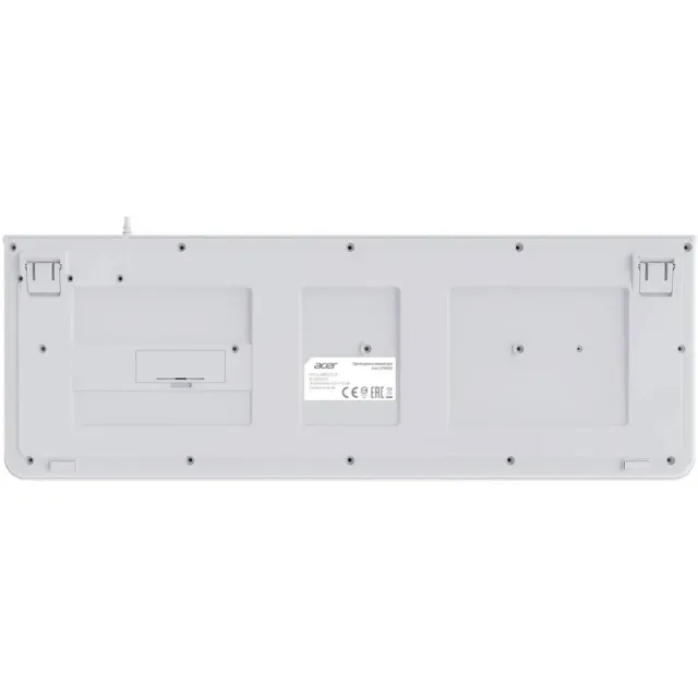 Клавиатура Acer OKW400 белый USB Multimedia (ZL.KBDEE.01B) каб.:1.8м