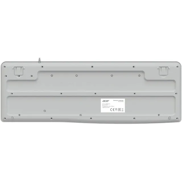 Клавиатура Acer OKW500 белый USB Multimedia (ZL.KBDEE.01S) каб.:1.8м