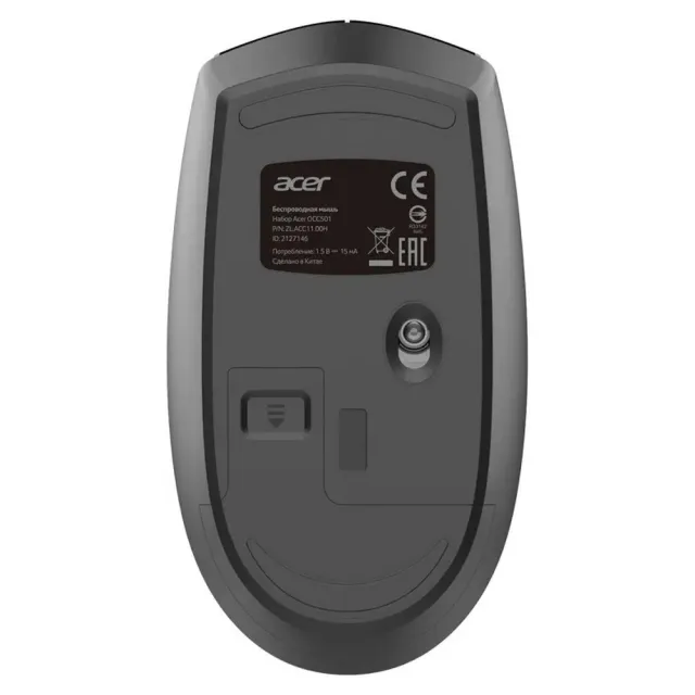 Клавиатура + мышь Acer OCC501 клав:черный мышь:черный USB Multimedia (ZL.ACC11.00H)