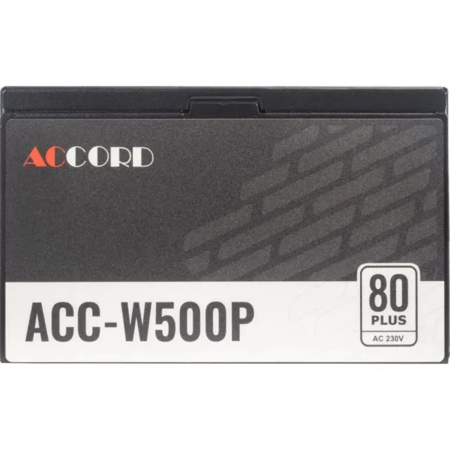 Блок питания для компьютера ACCORD ATX 500W ACC-W500P 80PLUS WHITE