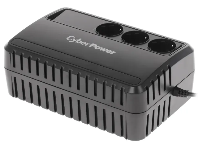 ИБП CyberPower BU600E, 600VA/360W, L-INT, A.SIN, LED, SCHUKOx3
